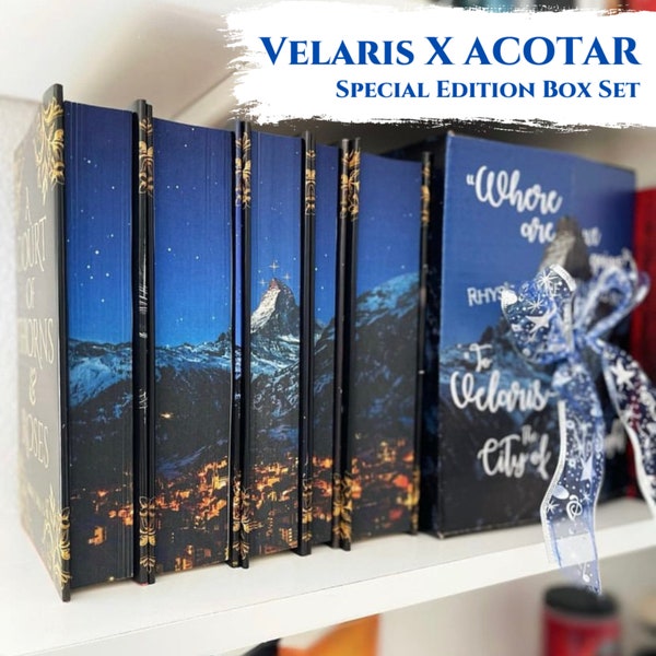 ACOTAR Velaris Special Edition Bücher Set | Ein Reich der Dornen und Rosen, ACOTAR Books, ACOTAR Merch | Offiziell Lizensiert von Sarah J. Maas