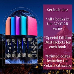 ACOTAR Velaris Special Edition Book Set A Court of Thorns and Roses, ACOTAR Books, ACOTAR Merch Officially Licensed by Sarah J. Maas image 3