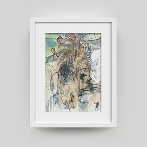 Unique sur papier DIN A4 - image originale, art abstrait