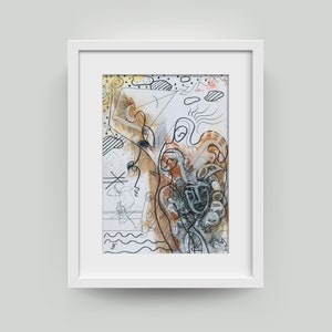 Unique sur papier DIN A4 - image originale, art abstrait