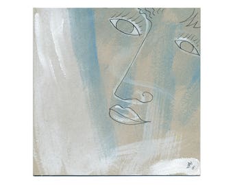 Simple portrait - Original 20/20 cm (7.87/7.87 inch)
