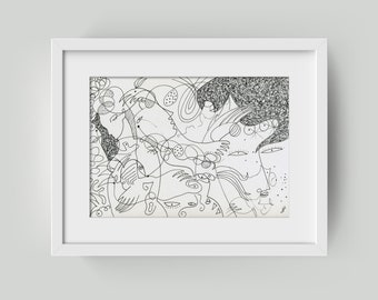 Hand-drawn unique piece (sw) - original with ink / hand-drawn unique by Holger Barghorn