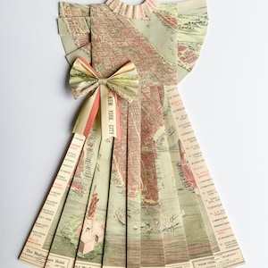 Robe en papier - Carte graphique de New York (20 x 28)