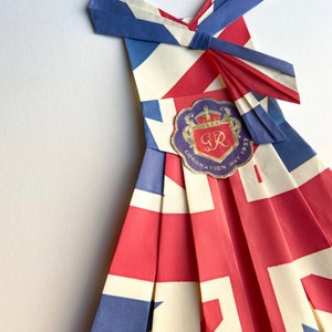 Union Jack Flag Paper Dress