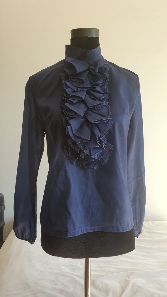 Stunning Jabot Collar Rare Groovy 1960's Ruffled P