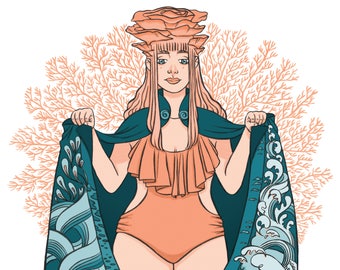Mariana - illustration art print - original illustration