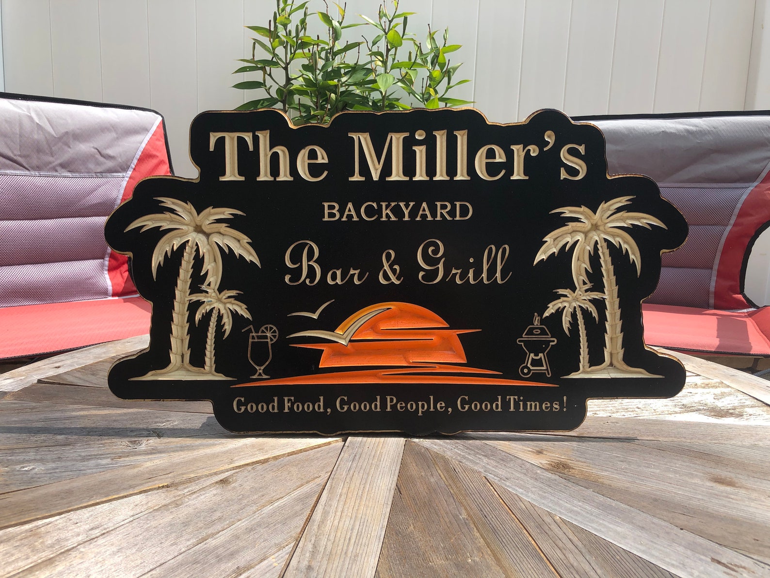 Backyard Pool Sign Outdoor Pool Signs Wood Engraved Pool Etsy