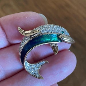 Attwood and Sawyer A&S ヴィンテージ 魚 ブローチ
