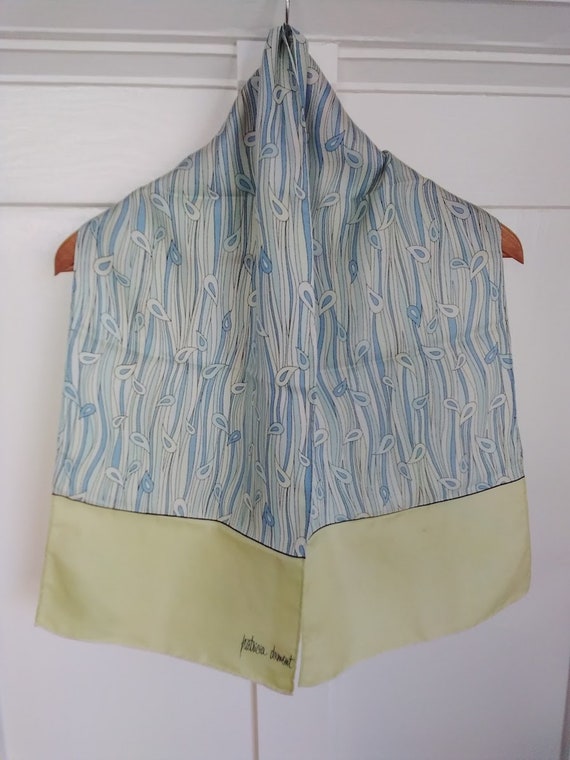Patricia Dumont vintage 60s silk scarf, French des
