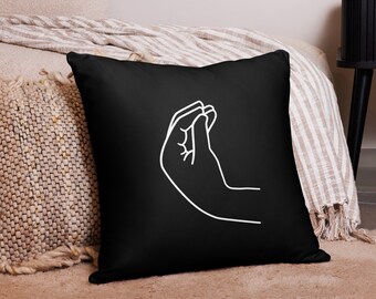 Italian Hand Gesture on Pillow