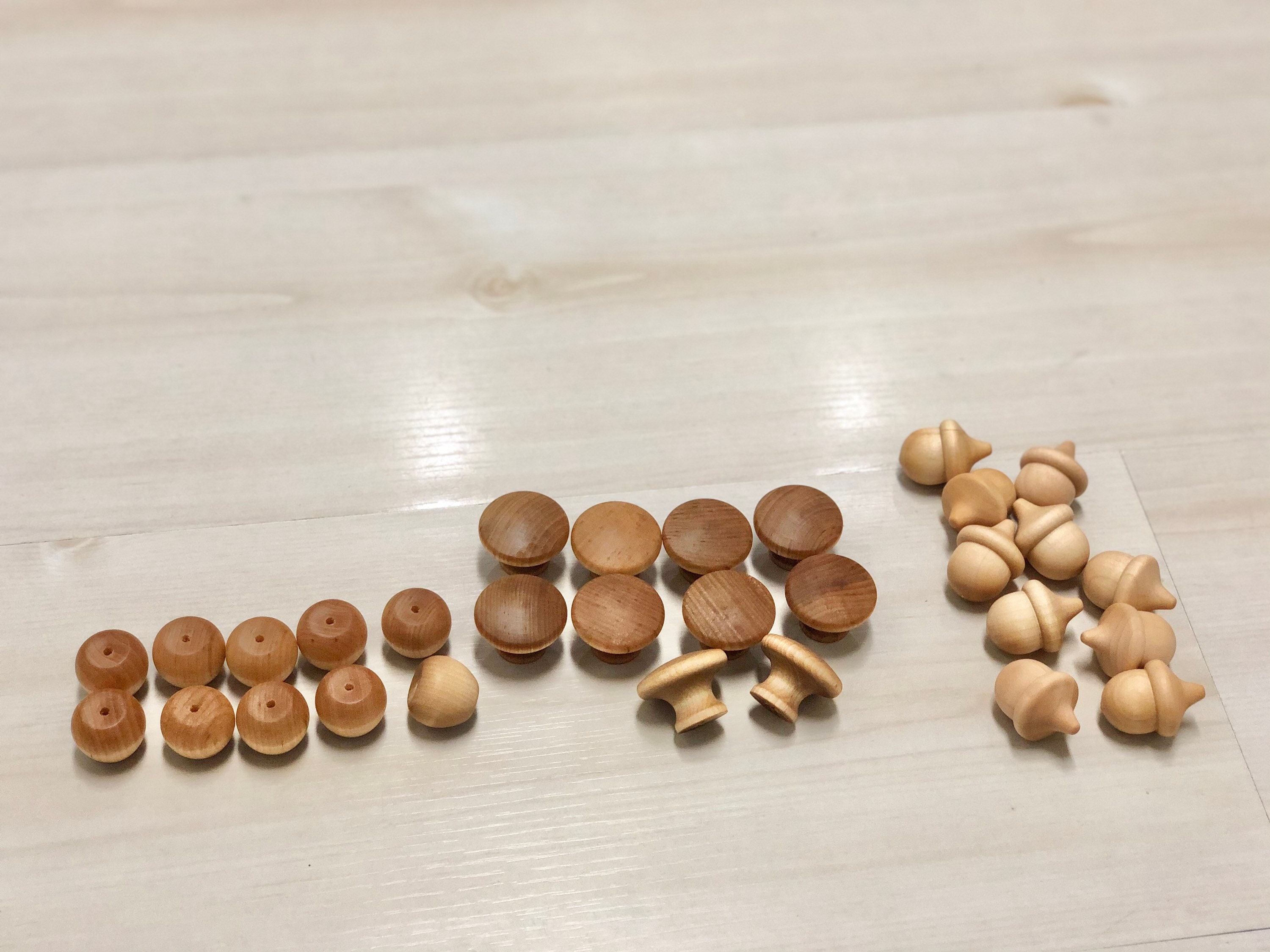 30 fall counting wood manipulatives number math loose
