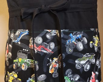 ATV 3 pocket apron, server apron, teacher apron, waist apron, vendor apron, half apron