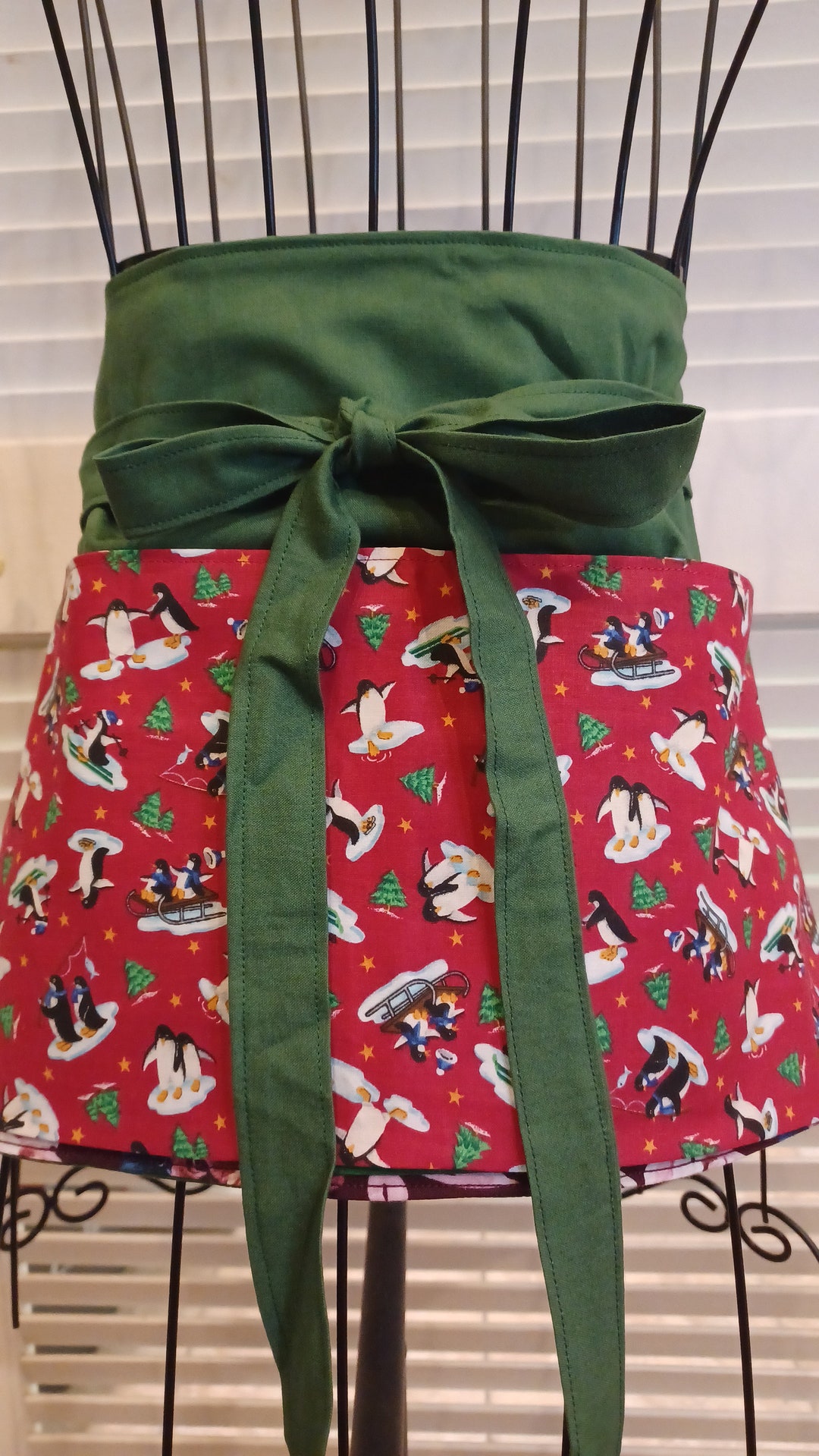Penguin 3 Pocket Apron Server Apron Waitress Apron Teacher Etsy
