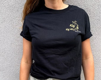 Organic Cotton T-Shirt | Support Local | Save the Bees | recycled polyester | Made in Canada |  Drizzle Honey