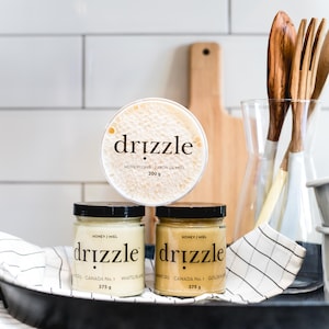 Golden Raw Honey Drizzle Honey, Local Honey, Honey Gifts, Tea Gifts, Charcuterie, Unpasteurized, Canadian Honey, Pure Honey, Natural Honey image 2