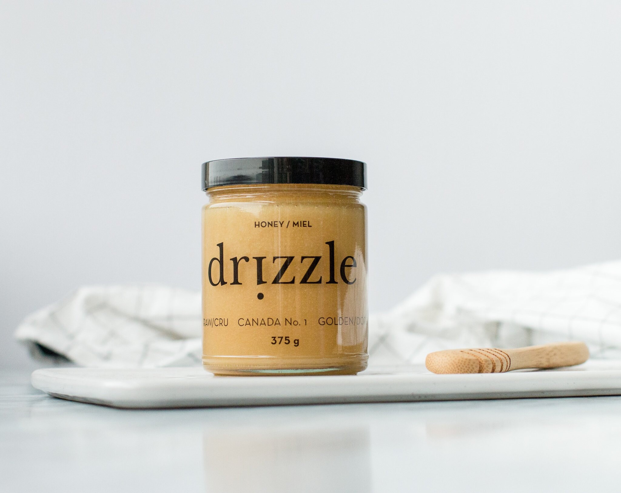 Miel Cru Doré | Miel de Bruine, Miel Local, Cadeaux Miel, Thé, Charcuterie, Non Pasteurisé, Canadien