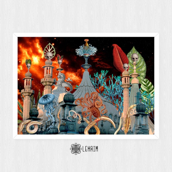 Invasion Instant Download Pop Surrealism Collage Science Etsy