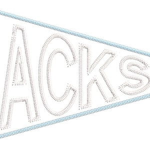 Jacks Pennant Flag Machine Embroidery Applique Design