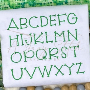 Police de broderie machine Asher Satin Font BX inclus
