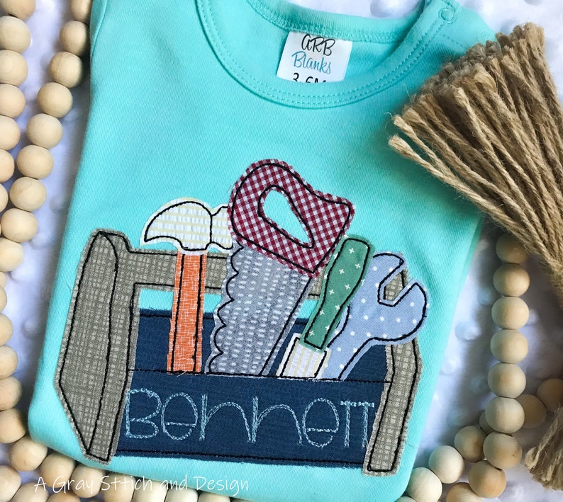 Quick Stitch Tool Box Applique Vintage Stitch Applique Etsy