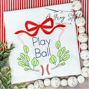Satin Stitch Crest Baseball Machine Embroidery Design