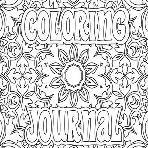 33 COLORING Pages Adult Coloring Book and Journal; Meditation; Mandala, Heart, Pattern to Print Color; Printable PDF Instant Download