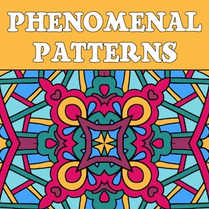 25 PATTERNS COLORING Pages Adult Coloring Book (Volume 2); Meditation, Relaxation; Geometric Quilt Patterns; Printable PDF Instant Download