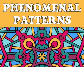 25 PATTERNS COLORING Pages Adult Coloring Book (Volume 2); Meditation, Relaxation; Geometric Quilt Patterns; Printable PDF Instant Download