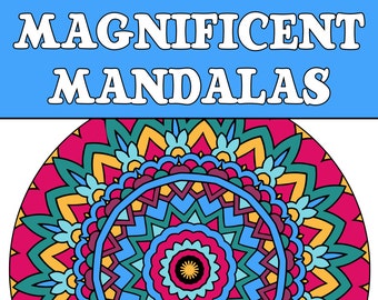 25 MANDALA COLORING Pages Adult Coloring Book; Mindfulness, Meditation, Relaxation; Mandalas to Print Color; Printable PDF Instant Download