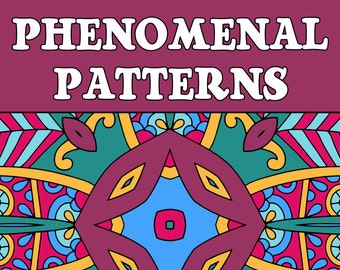 25 PATTERNS COLORING Pages Adult Coloring Book; Mindfulness Meditation, Relaxation; Geometric Quilt Patterns; Printable PDF Instant Download