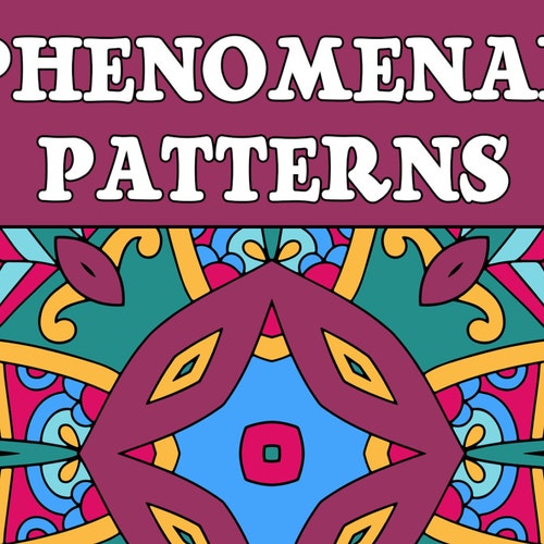 25 patterns coloring pages adult coloring book mindfulness etsy
