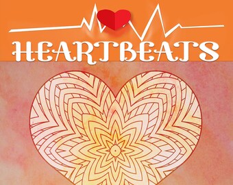 25 HEART COLORING Pages Adult Coloring Book (Volume 2); Meditation Relaxation; Patterns to Print Color; Printable PDF Instant Download