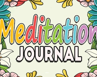 28 COLORING PAGES MEDITATION Journal Coloring Book; Self-Care; Self-Help; Mental Health; Print on demand; Printable pdf Instant Download