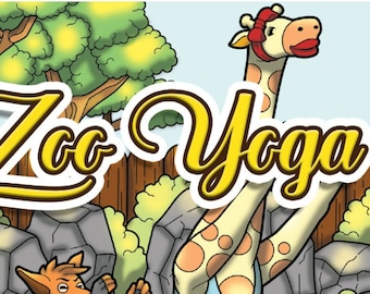 27 COLORING PAGES Zoo Yoga Adult Coloring Book; Animal Designs; Meditation; Self Care; Self Help; Mental Health; Stress; Relaxation; POD