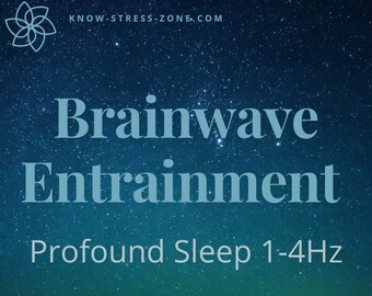 Brainwave Entrainment: PROFOUND SLEEP Delta Brainwaves 1-4Hz; 10X 1-Hour Sessions (10 hours total); Binaural Beats; Digital download MP3s