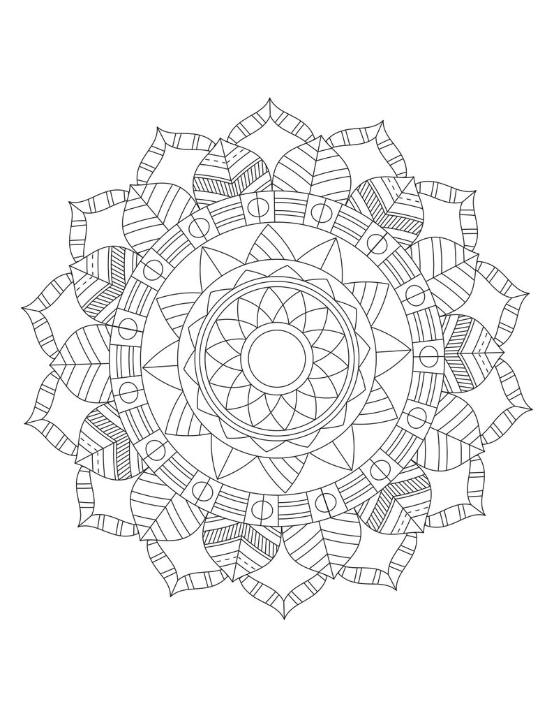25 MARVELOUS MANDALA Coloring Pages Adult Coloring Book Vol 3