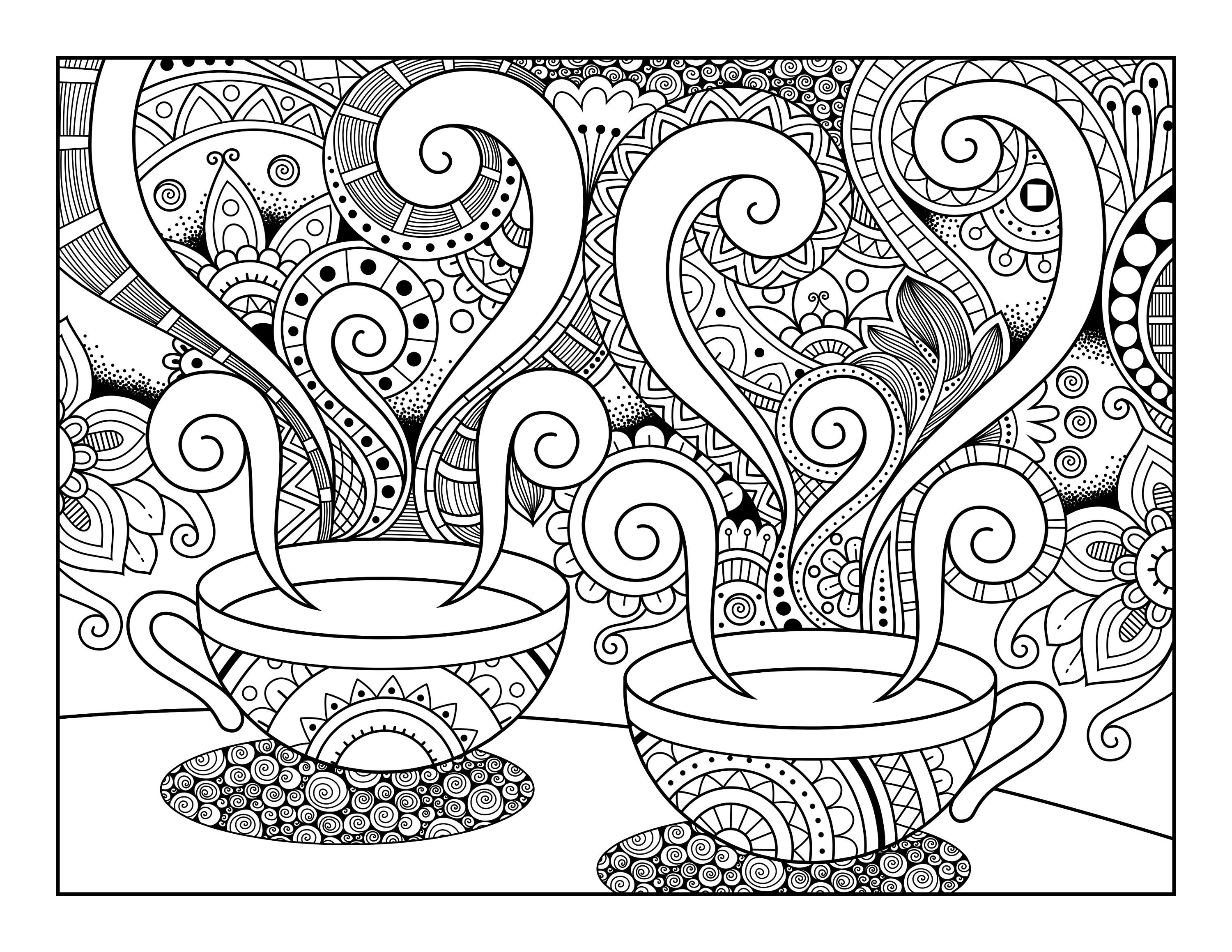 20 COLORING PAGES Adult Coloring Book Volume 2 Fun Modern | Etsy