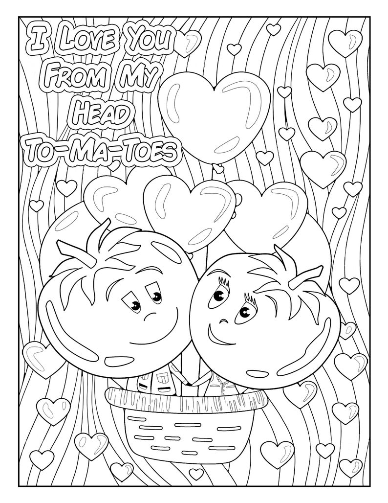 30 Color of LOVE COLORING Pages Quotes Meditation Relaxation Hearts Self Care Self Help Mental Health Adult Coloring Book Stress Relief image 3
