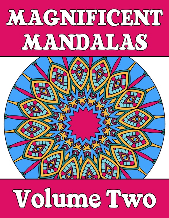 25 Mandala Coloring Pages Adult Coloring Book Volume 2 Meditation Relaxation Mandalas To Print Color Printable Pdf Instant Download - 