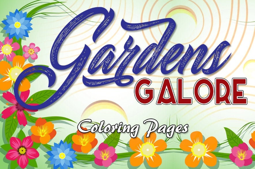Garden Relaxation Color by Numbers for Adults : Beautiful, Stress