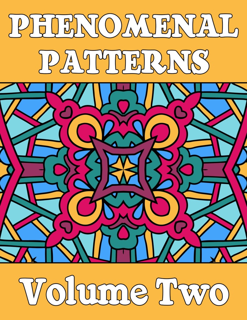 25 PATTERNS COLORING Pages Adult Coloring Book Volume 2 Meditation, Relaxation Geometric Quilt Patterns Printable PDF Instant Download image 1