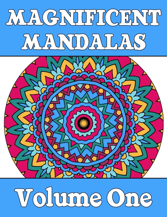 Magnificent Mandalas: Coloring Books for Adults Relaxation (Volume #1)  (Paperback)