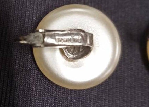 1960's Vintage Richelieu Stamped Faux Pearl Butto… - image 2