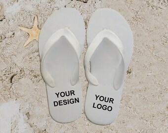 Personalized Flip-flops for Party Guests - Wedding, Sweet 16, Anniversary. BULK
