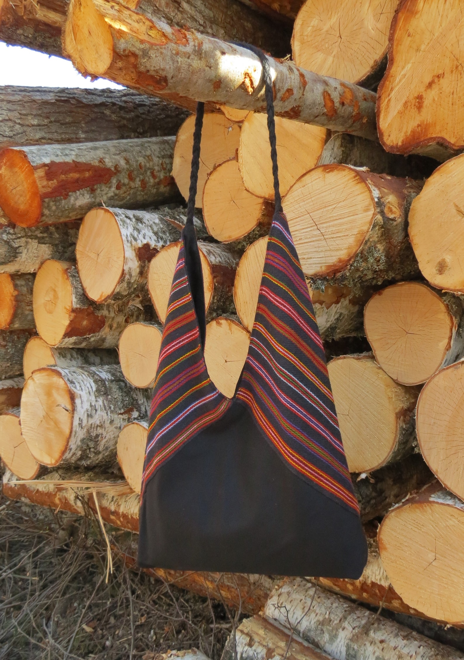 Woolen Tote Bag Handmade Shoulder Bag handwoven Etsy