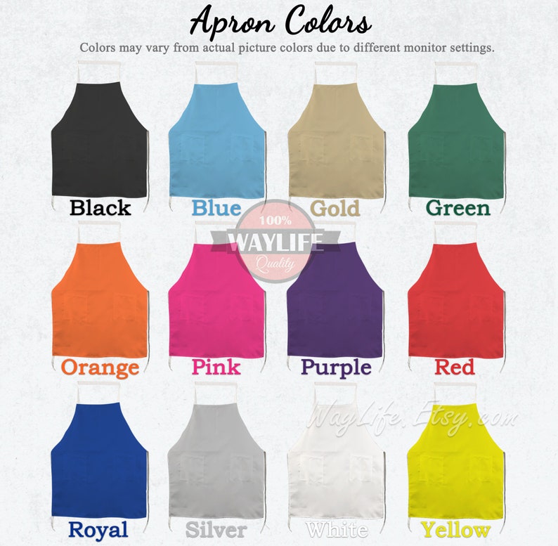 Personalized Kitchen Bbq Aprons Custom Apron Your Name Logo Design Great For Men Women Chef Gifts Grilling Baking Cooking For Dad Mom Kitchen Dining Linens Safarni Org