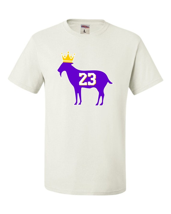 King T-Shirt Adult Goat James G.O.A.T