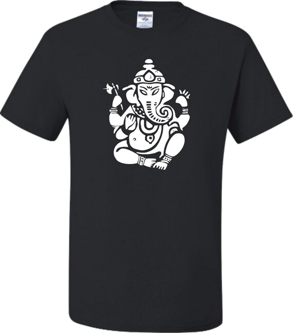 BRAHMAN GANESHA T-SHIRTS 黒 XL Adult Ganesh Lord Ganesha Hindu T-shirt - Etsy