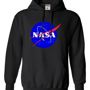 Adult Blue NASA Logo Hoodie Hooded Sweatshirt