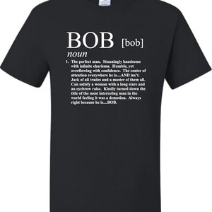 Adult Definition Of Bob Funny T-Shirt